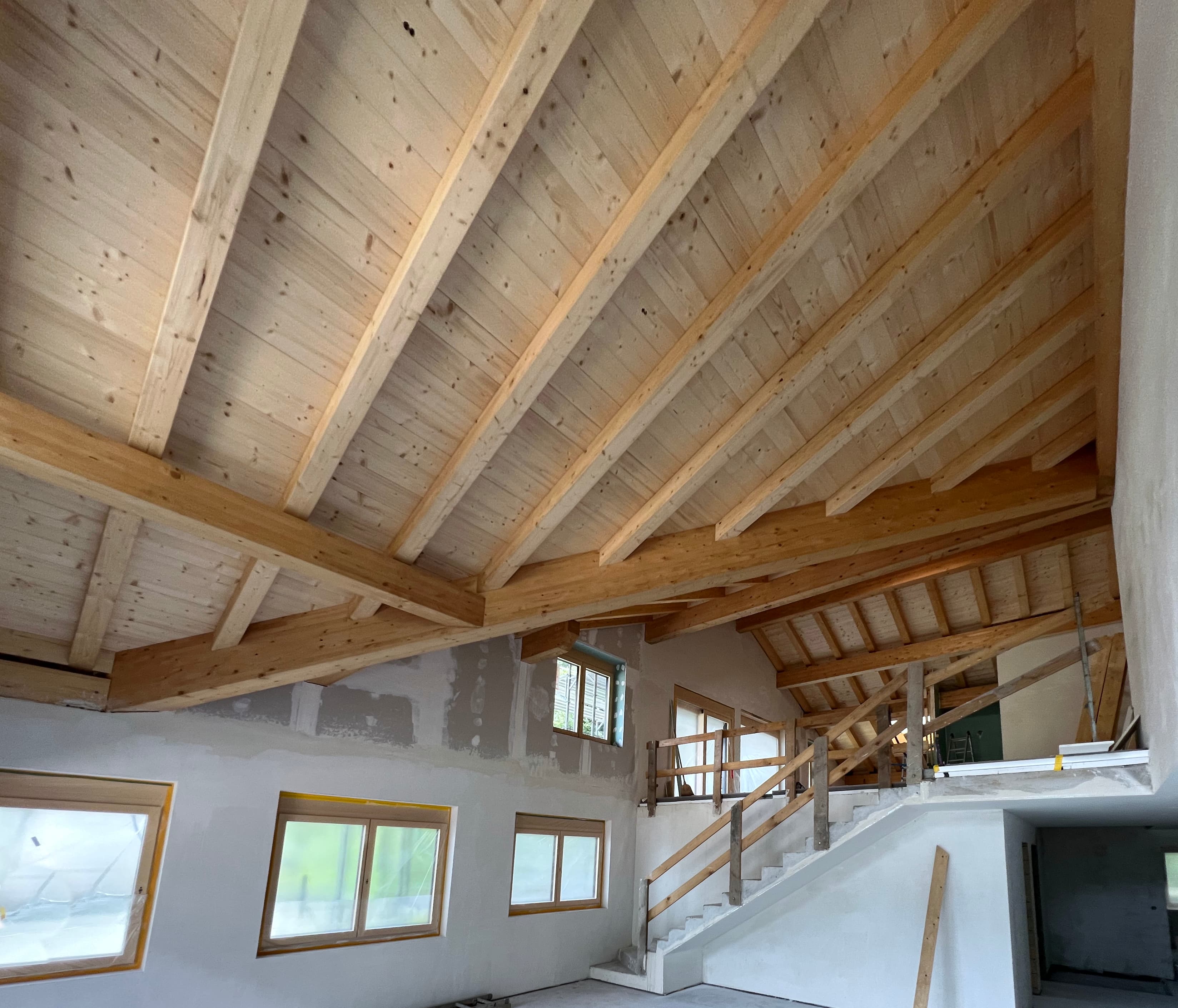 Dachstuhl MFH Klucker, Klosters - Holzbauplanung, Devisierung, Statik