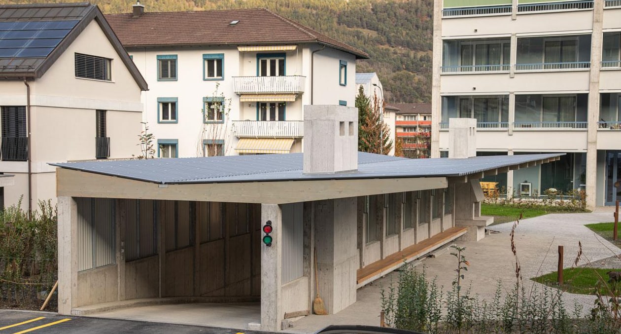 Garageneinfahrt MFH Rheinwiesen, Chur - Holzbauplanung